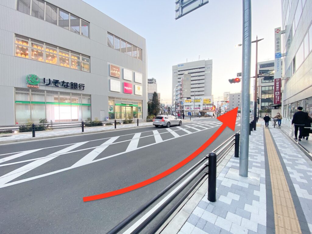 本厚木駅からの道のり